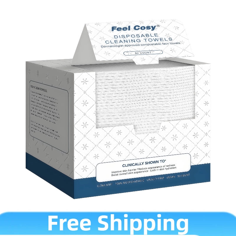 Clean Skin Facial Towels XL Size Feel Cosy Ultra Soft Disposable Eco-Friendly Towels for Daily Skincare Gentle Smooth  4 Packs  200 Counts   Cleansing