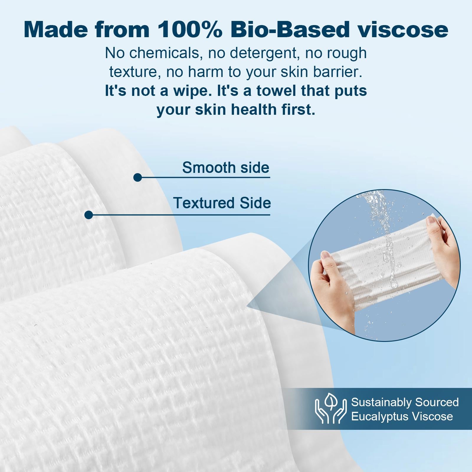 Feel Cosy Disposable Face Towels –  2 PACK | 100 Count | Ultra Soft, Chemical-Free, For Sensi tive Skin, Facial Dry Wipe for Skin Care & Makeup Removal, Large Size Thickened Facial Towe  Cosmetic